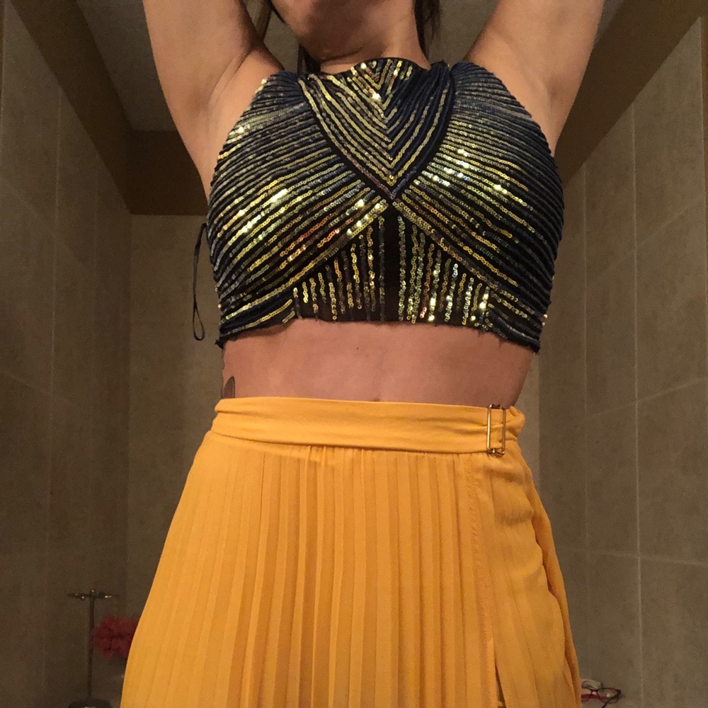 Two piece top and bottom